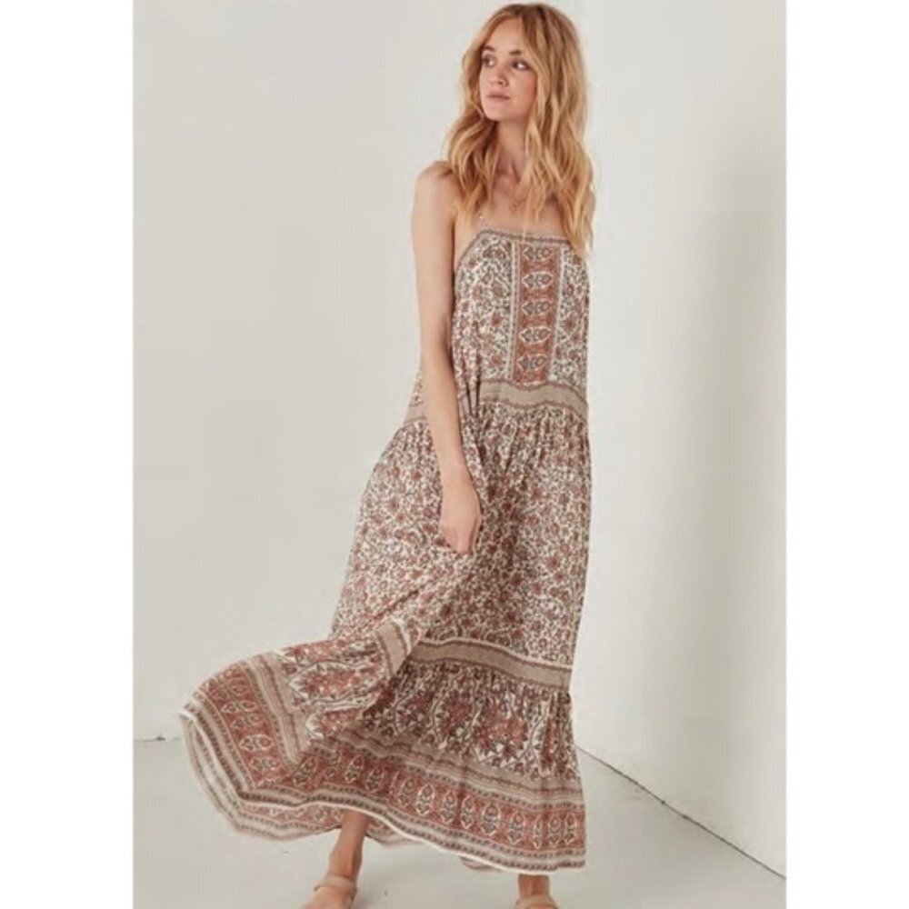 Spell & the Gypsy Jasmine Strappy Maxi Dress XS